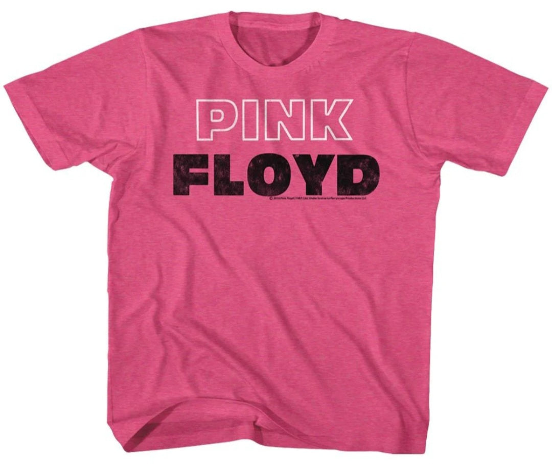 Toddler pink T-shirt with Pink Floyd graphic on front