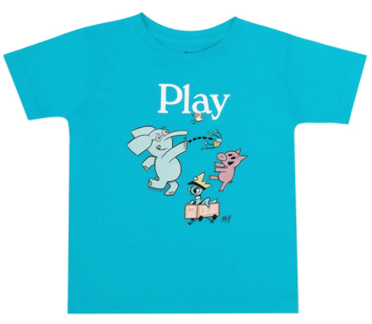 (Arriving Sept 21st) Elephant & PIggie Play Toddler T-Shirt Turquoise NEW