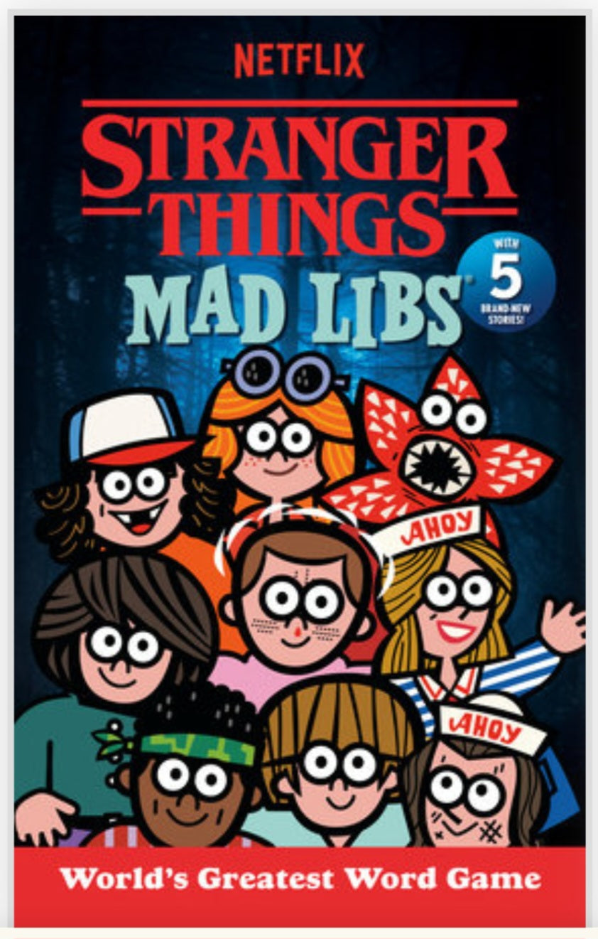(Arriving Sept 30th) Stranger Things Mad Libs NEW