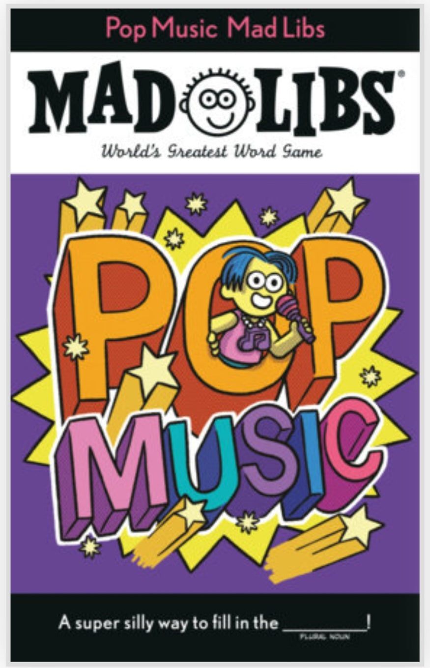 Pop Music Mad Libs NEW