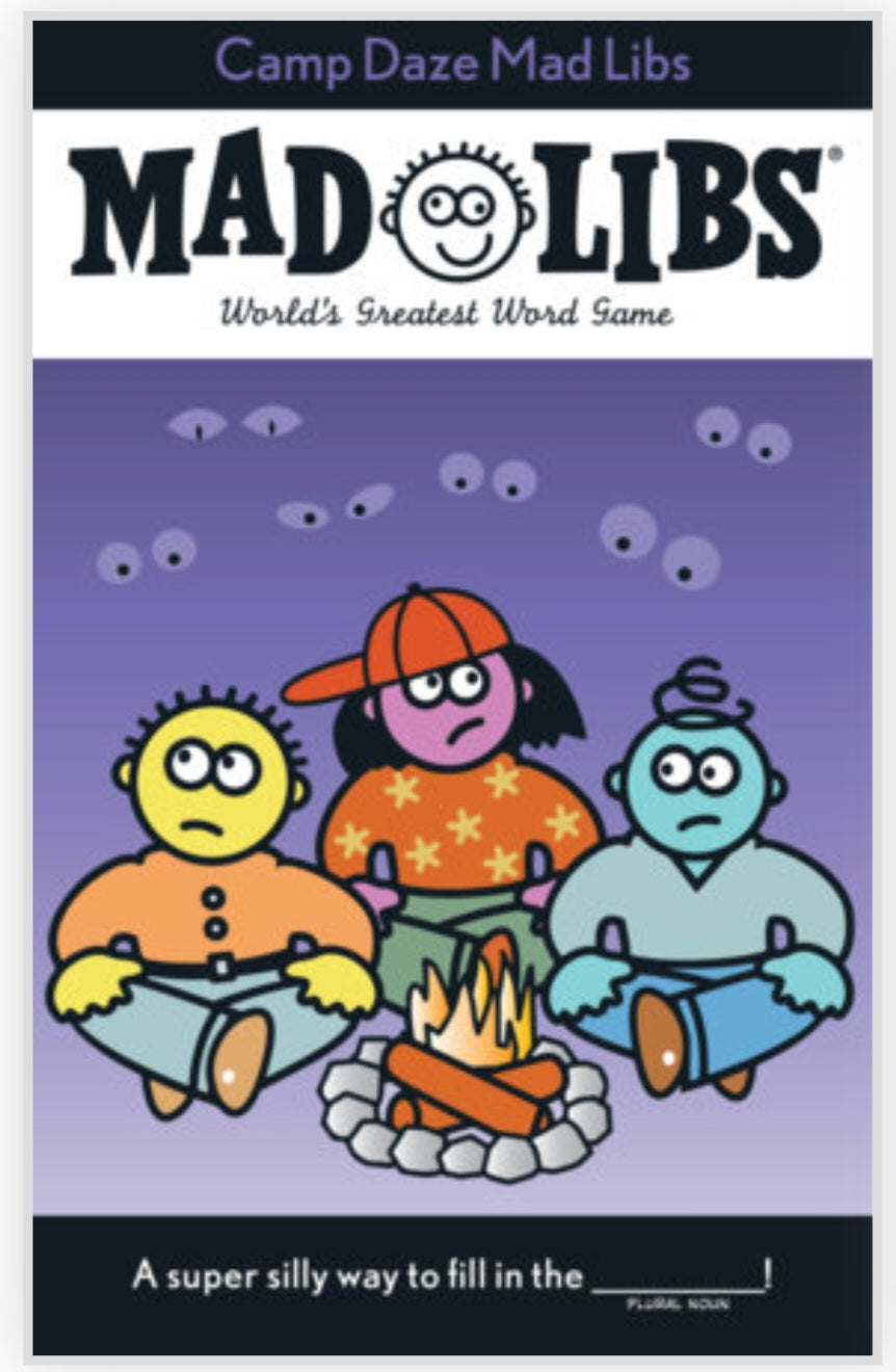 Camp Daze Mad Libs NEW