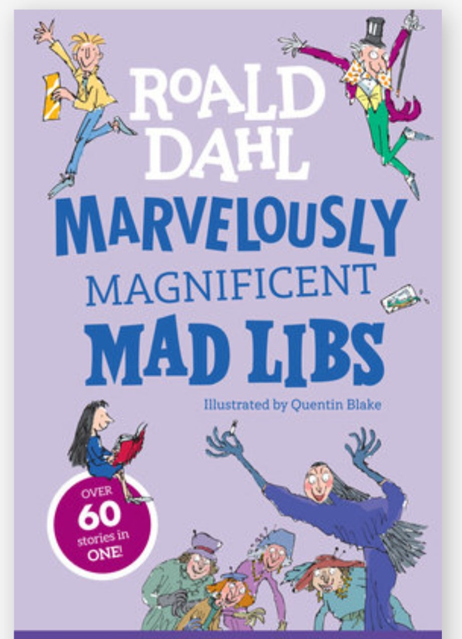 (Arriving Sept 30th) Roald Dahl Marvelously Magnificent Mad Libs NEW